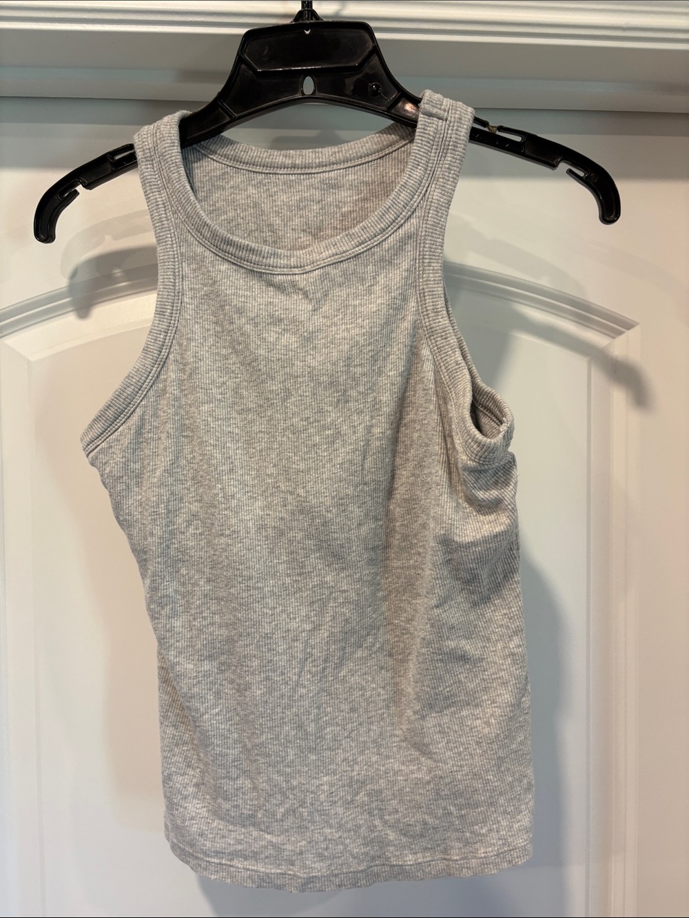 Women’s Grey Ribbed Tank Top